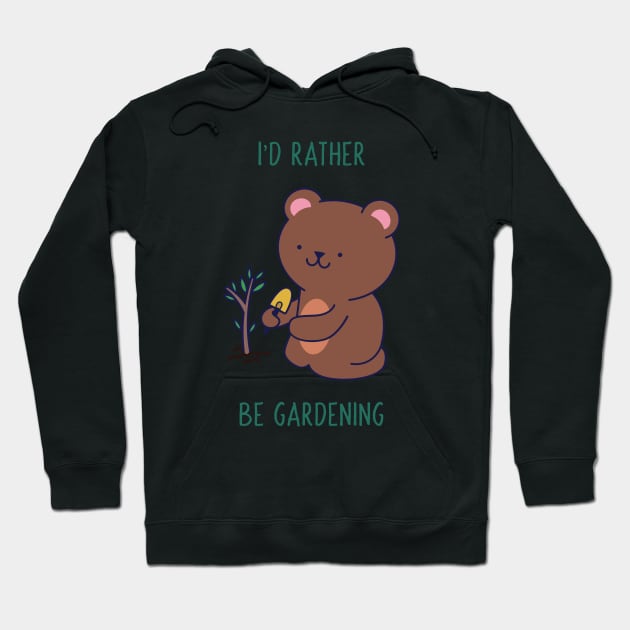 I'd Rathe Be Gardening Hoodie by Print Horizon
